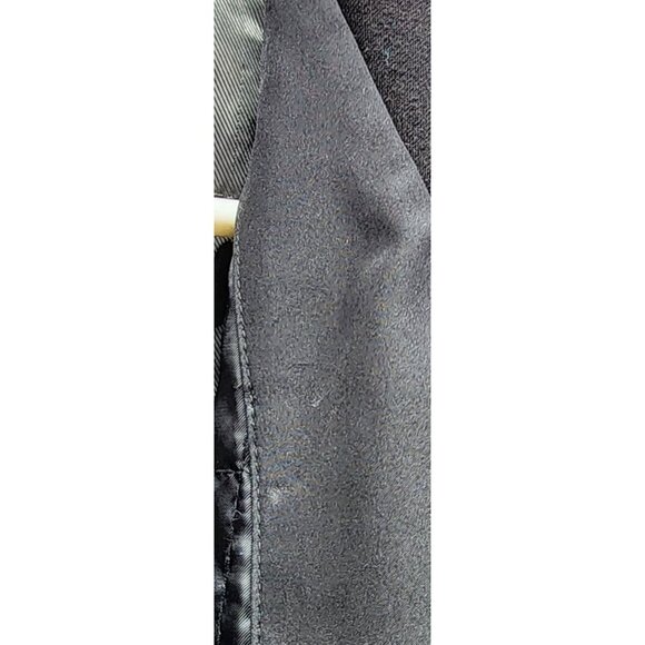 Kenneth Cole Reaction Mens Hooded Black Jacket With Zip & Button Closures Multip - Picture 14 of 15